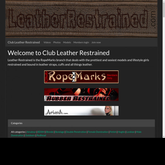 club leather restrained