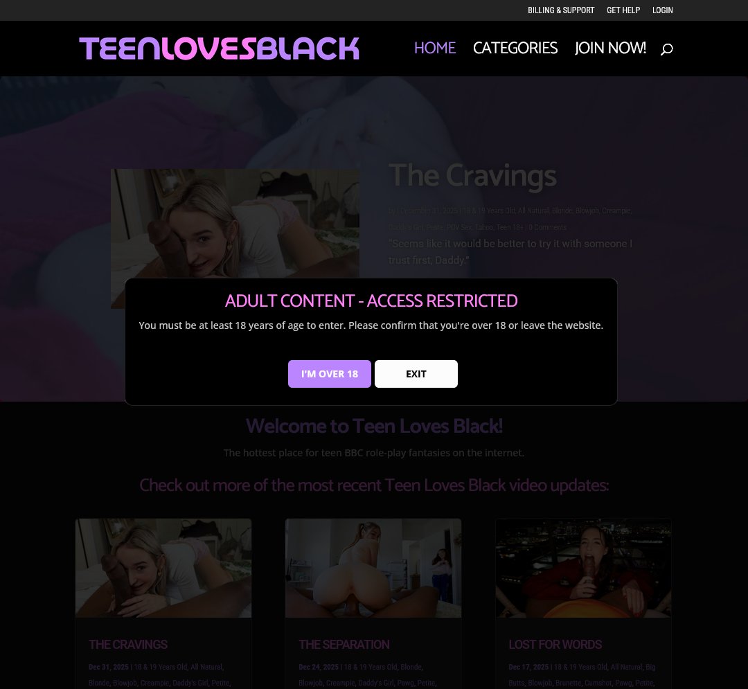teen loves black password